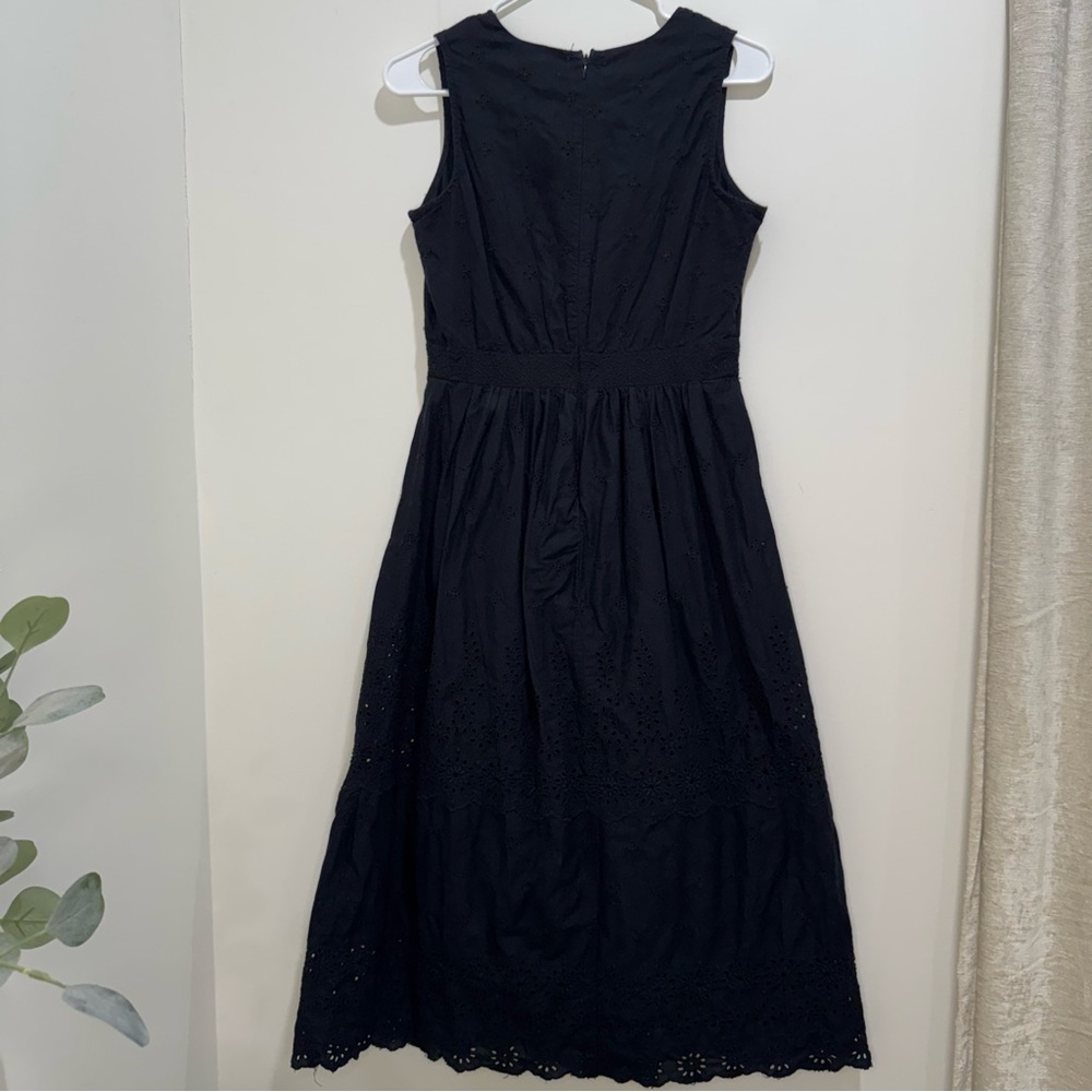GAP Eyelet Embroidered Midi Dress Petite Size‎ 4 - Picture 6 of 11